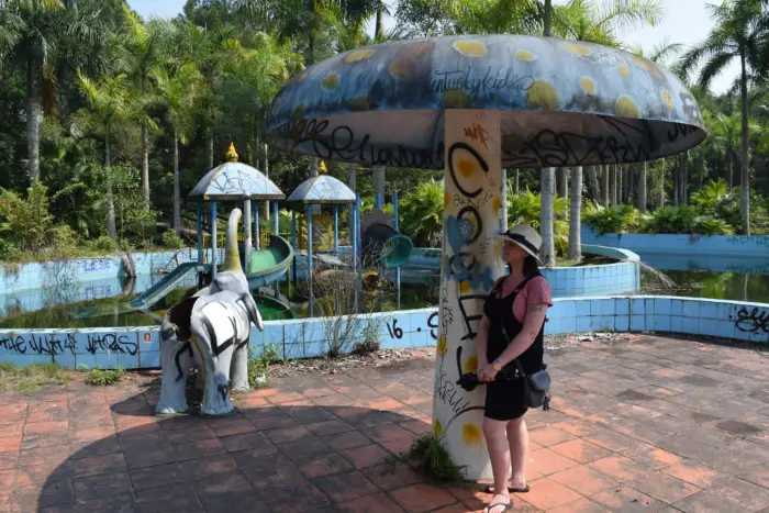 The baby area at the abandoned water park in Hue