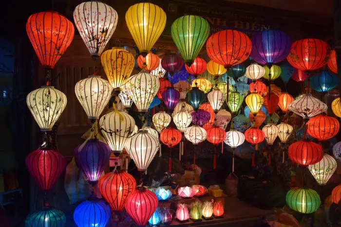 Lanterns at night in Hoi An