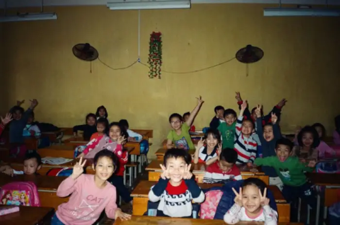 One of Nicole's TEFL classes in Vietnam - Photo by Nicole Copestake