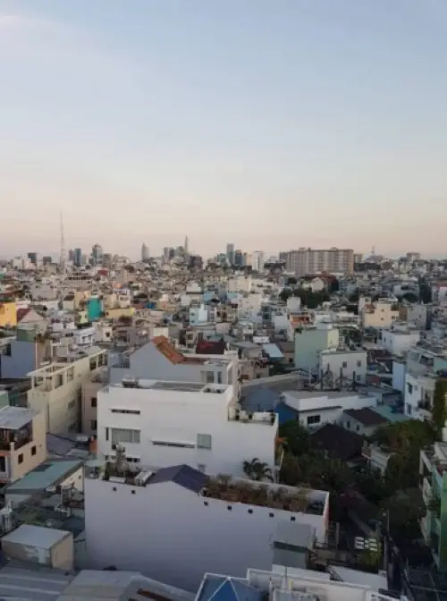 A view of houses in Ho Chi Minh City