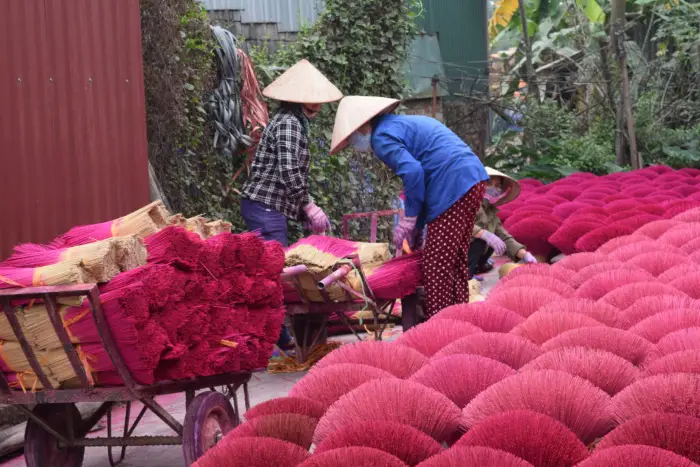 Incense village in Vietnam