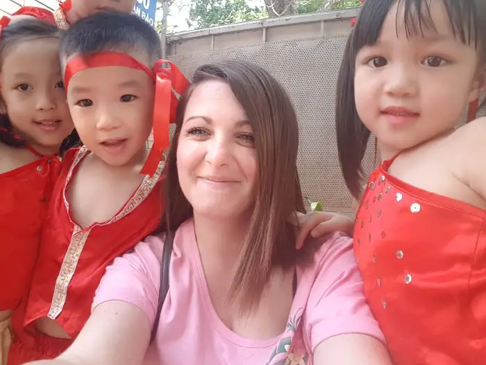 Katie's kindergarten students in Hanoi