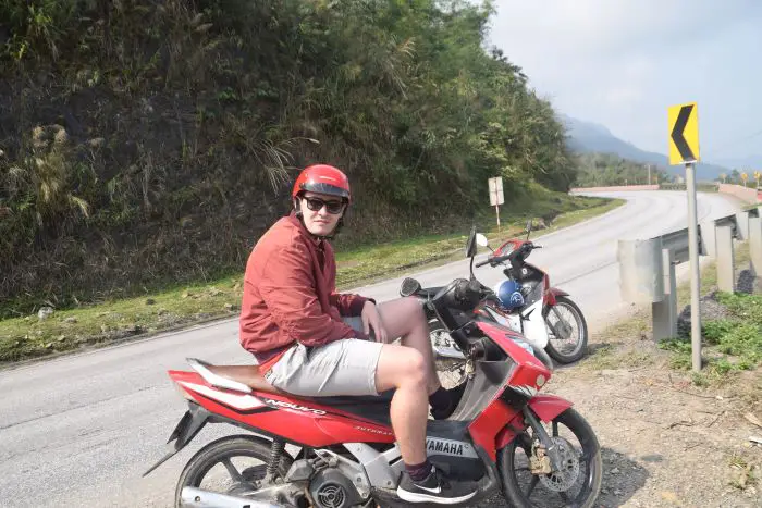 Riding a bike in Mai Chao