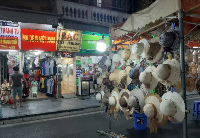 Hats for sale on Hanoi Night Market